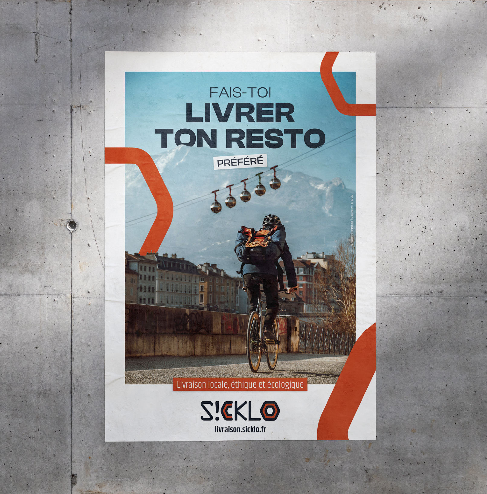 Sicklo affiche graphiste Lou Catala