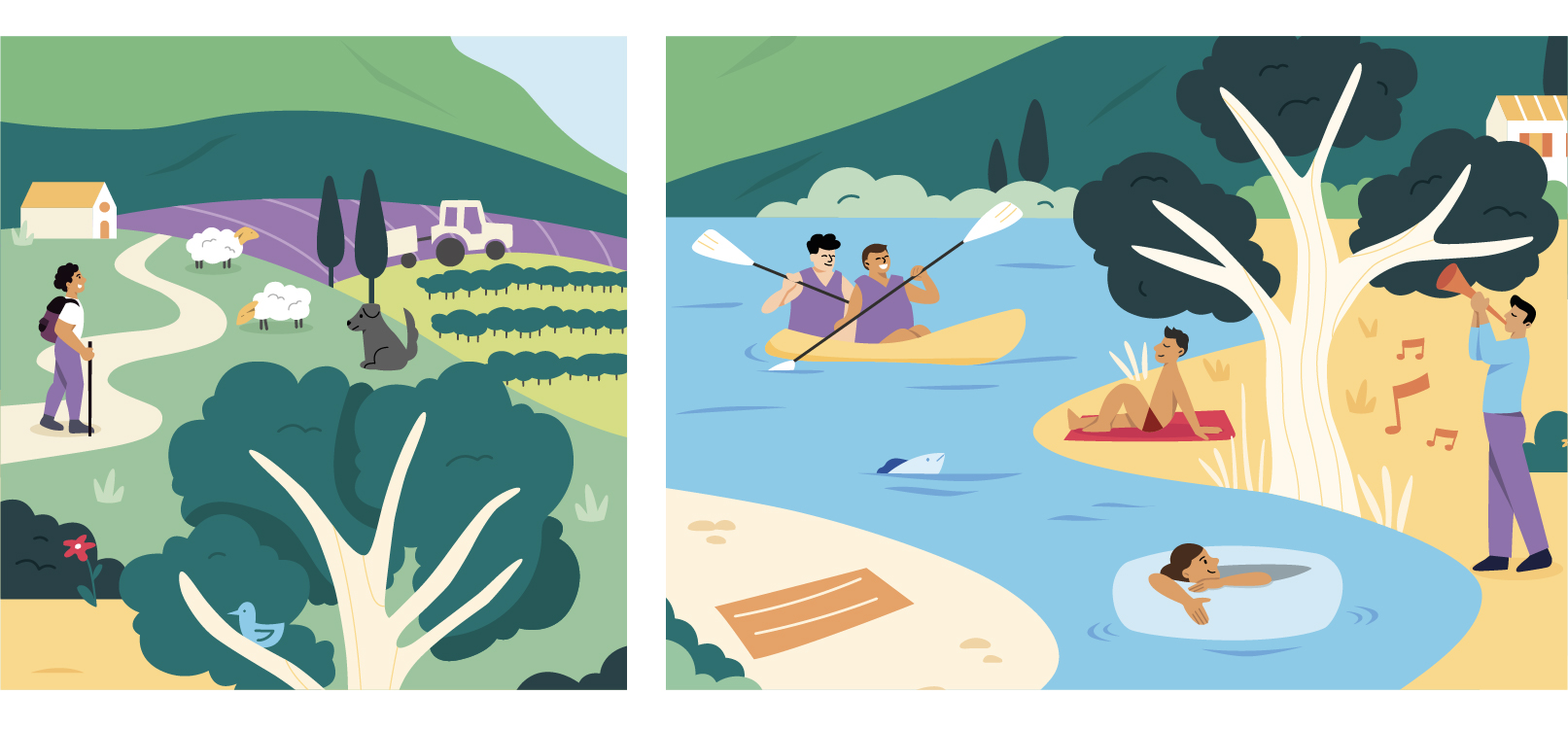 journal du diois et de la drôme lou catala graphiste illustratrice