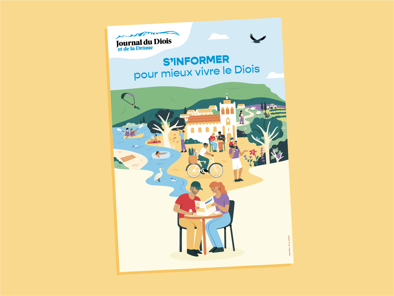 journal du diois et de la drôme lou catala graphiste illustratrice