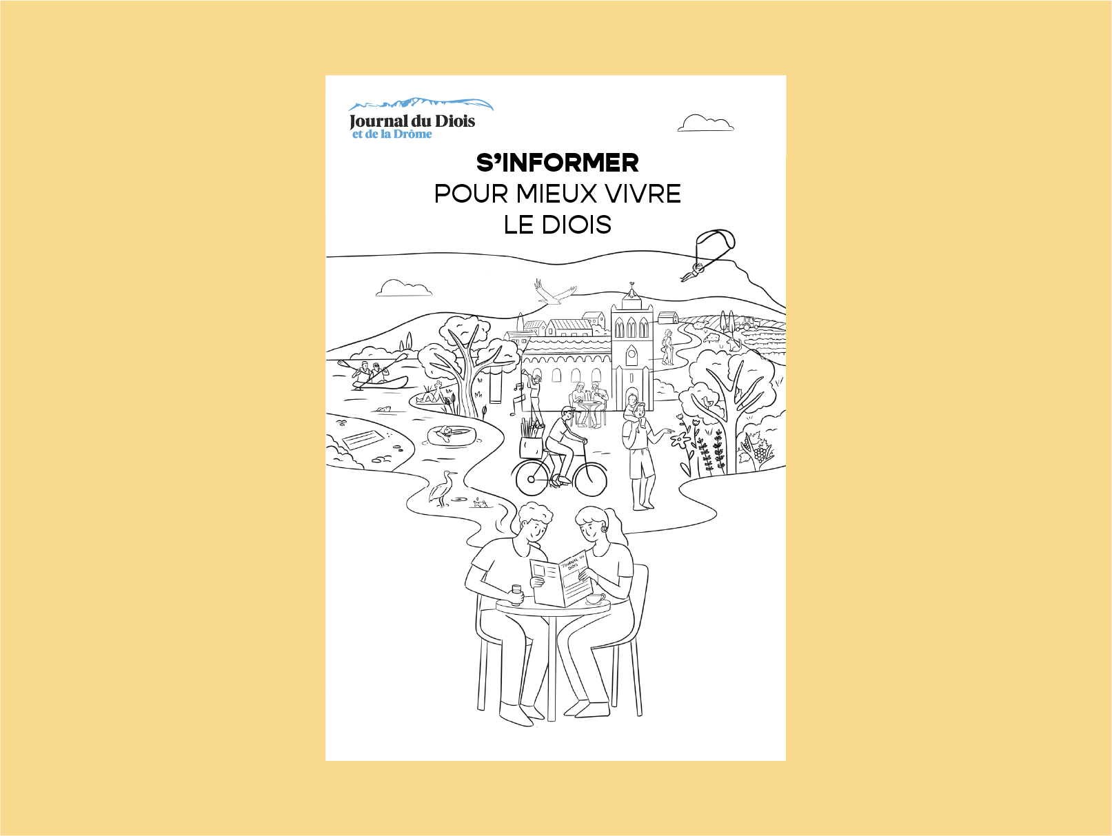 journal du diois et de la drôme lou catala graphiste illustratrice
